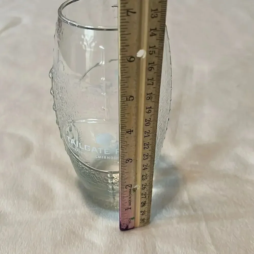 Tailgate Ready 24 Oz Glass 6 1/2 In Tall 2 1/2 In Round Crown Smirnoff Captain